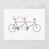 Carte Postale Vélo pour deux (Devant)