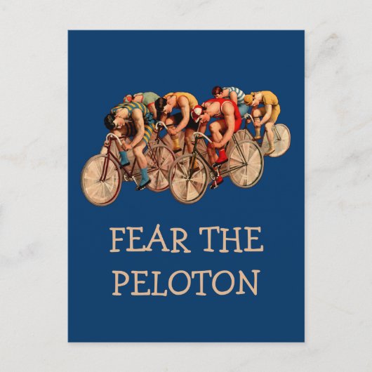 Carte Postale Vélo Racing Peloton Humour Tshirt (Devant)
