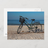 Carte Postale Vélo sur la plage aux pieds nus II (Devant / Derrière)