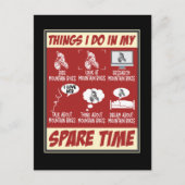 Carte Postale Vélo tout terrain drôle humour MTB cyclisme (Devant)