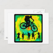 Carte Postale Vélo Triple Jump (Devant / Derrière)