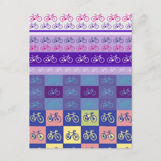 Carte Postale vélo, vélo ; vélo / vélo (Devant)