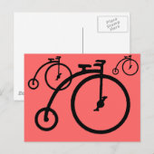 Carte Postale Vélo vintage (Devant / Derrière)