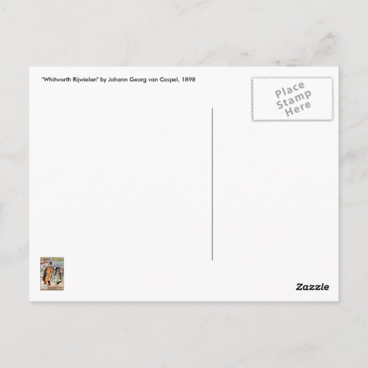 Carte postale : Vélo Vintage publicité art (Dos)