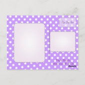 Carte Postale Vélo violet avec points (Dos)