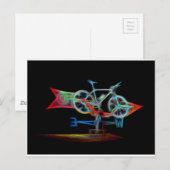 Carte Postale Vélo Weathervane (Devant / Derrière)