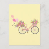 Carte Postale Vélo Whimsical Rose (Devant)