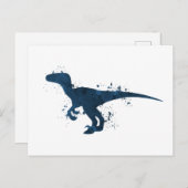 Carte Postale Velociraptor (Devant / Derrière)