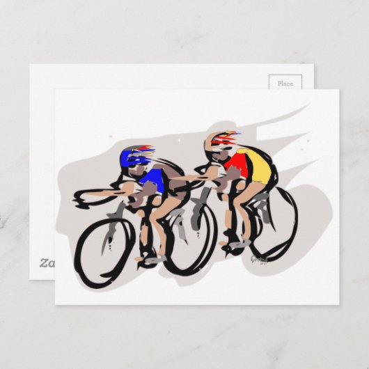 Carte Postale Vélos (Devant / Derrière)