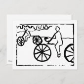Carte postale Vélos (Devant / Derrière)