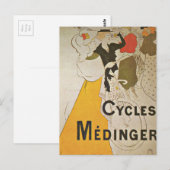 Carte Postale Vélos à vélo à Paris France (Devant / Derrière)