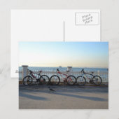 Carte Postale Vélos avec corneille (Devant / Derrière)