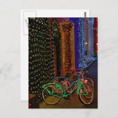 Carte Postale vélos dans les lumières (Devant / Derrière)