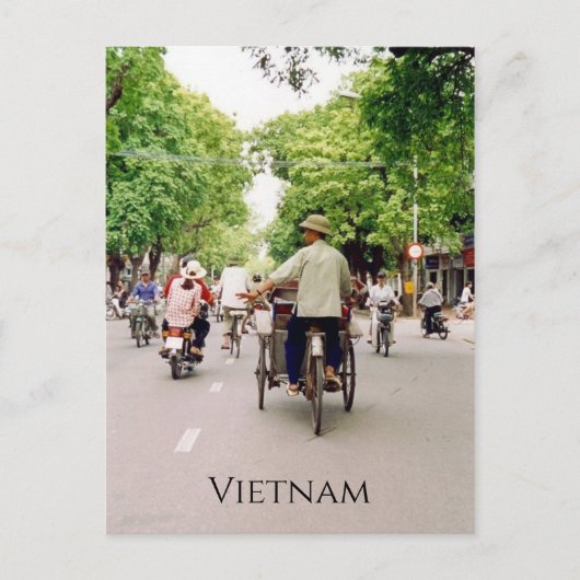 Carte Postale vélos de rue vietnam (Devant)