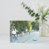 Carte Postale Vélos de voyage (Debout devant)