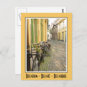 Carte Postale Vélos en Belgique (Devant / Derrière)