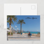 Carte Postale Vélos sur la promenade (Devant / Derrière)