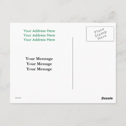 Carte Postale Vélos - Vert (Dos)