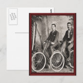 Carte Postale Vélos vintages (Devant / Derrière)