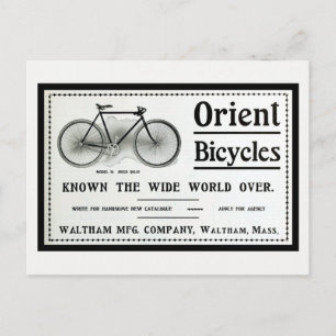 Carte Postale Vélos vintages 1902 Orient et