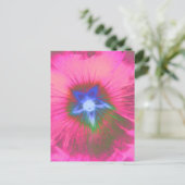 Carte postale velours rose Hollyhock (Debout devant)