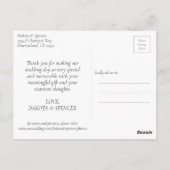 Carte Postale Velvety Onyx Damask | Merci noir Vampy (Dos)