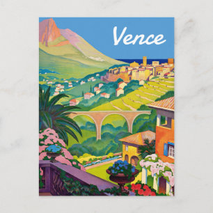 Carte Postale Vence, Côte d'Azur, France,