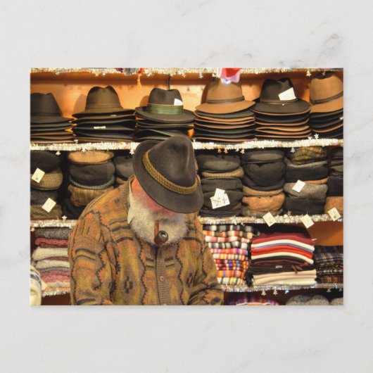 Carte Postale Vendeur casquette (Devant)