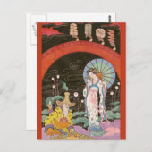 Carte Postale Vendeur chinois de parfums par George Barbier (Devant / Derrière)