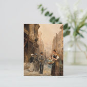 Carte Postale Vendeur de fleurs - Emil Barbarini (Debout devant)