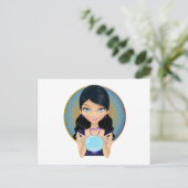 Carte Postale Vendeur de fortune (Debout devant)