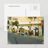 Carte Postale Vendeur de légumes, Salerne (Devant / Derrière)