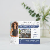 Carte Postale Vendeur Immobilier Moderne Mailler Marketing Immob (Debout devant)