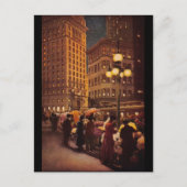 Carte Postale Vendeurs de fleurs près du Call Building (Devant)