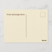 Carte Postale Vendeurs de pomme mignonnes amateurs de fruits ver (Dos)