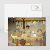 Carte Postale Vendeurs de saucisses et de fromage (Devant / Derrière)