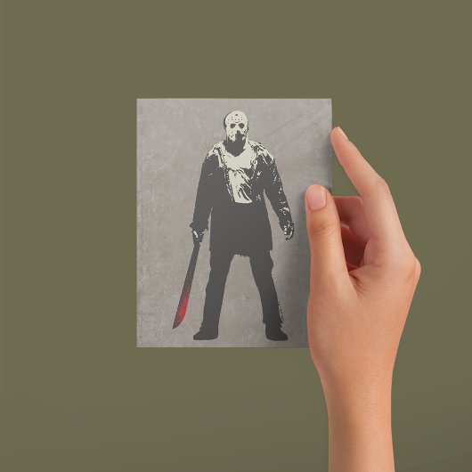 Carte Postale Vendredi 13 | Personnage de Jason Voorhees