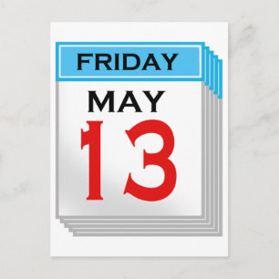 Carte Postale Vendredi Le 13 mai