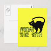 Carte Postale Vendredi Le 13 - Mauvaise Superstition du Jour de  (Devant / Derrière)