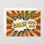 Carte Postale Vendredi noir (Devant / Derrière)