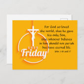 Carte postale Vendredi Saint (Devant / Derrière)