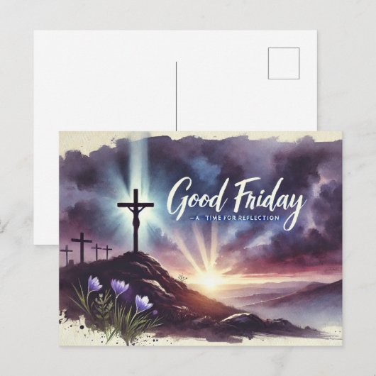 Carte Postale Vendredi saint (Devant / Derrière)