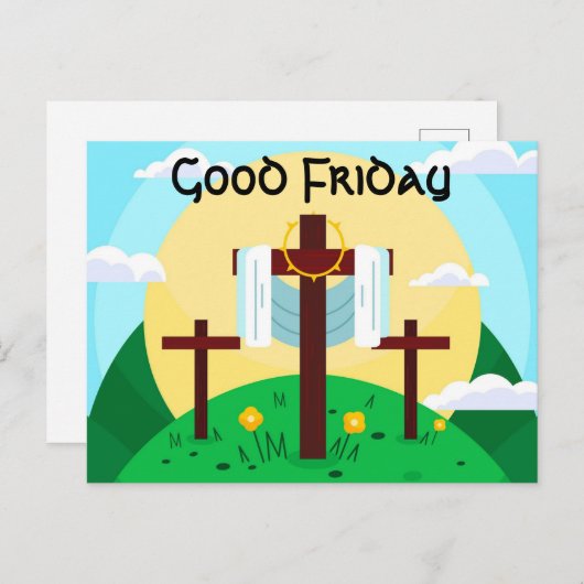 Carte postale Vendredi Saint (Devant / Derrière)