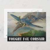 Carte postale Vendu F4U Corsair (Devant / Derrière)
