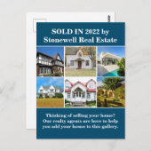 Carte Postale Vendu Immobilier Société Maison Photo (Devant / Derrière)