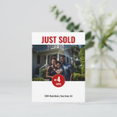 Carte Postale Vendu Marketing immobilier Red (Debout devant)
