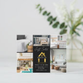 Carte Postale Vendu Photo Luxe Immobilier Logo (Debout devant)