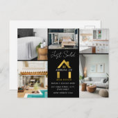 Carte Postale Vendu Photo Luxe Immobilier Logo (Devant / Derrière)