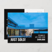 Carte postale vendue - Noir moderne (Devant / Derrière)