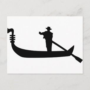 Carte Postale venetian gondola
